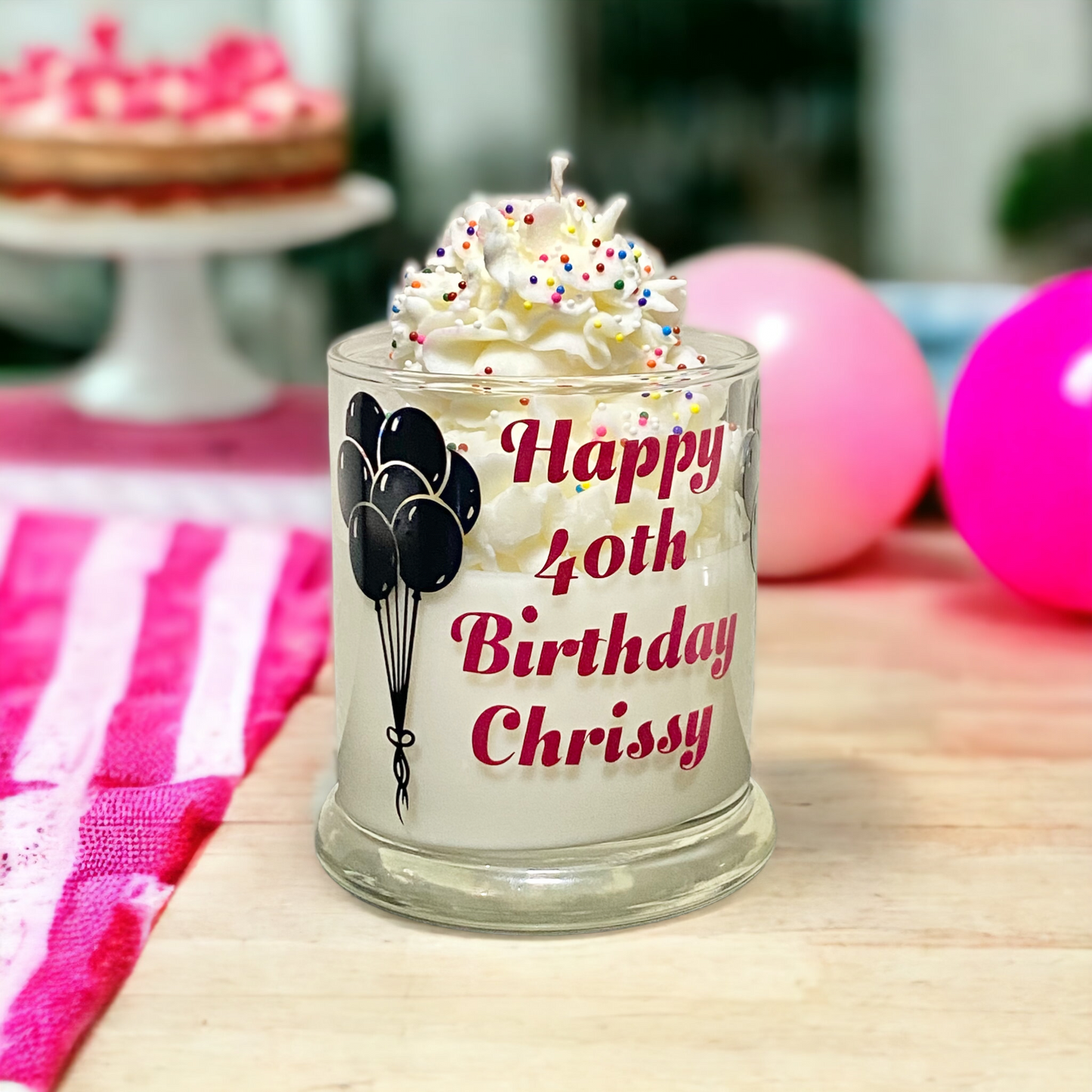 Custom Cake Candle