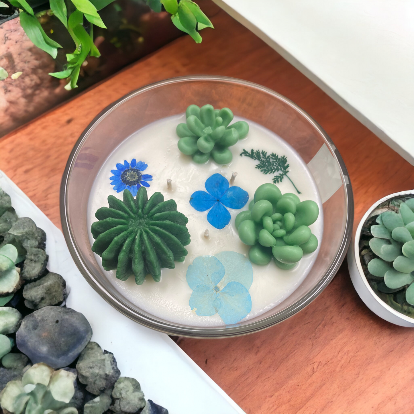 Succulent Candle