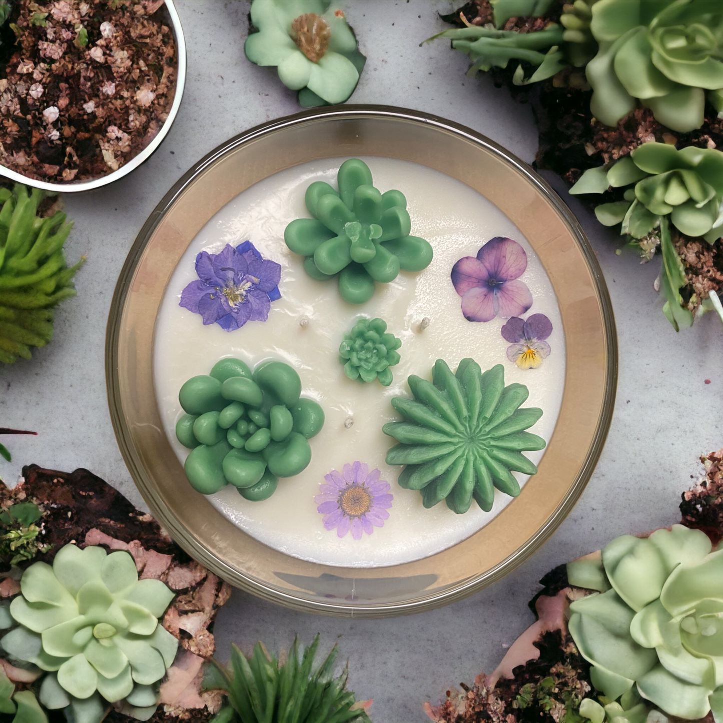 Succulent Candle